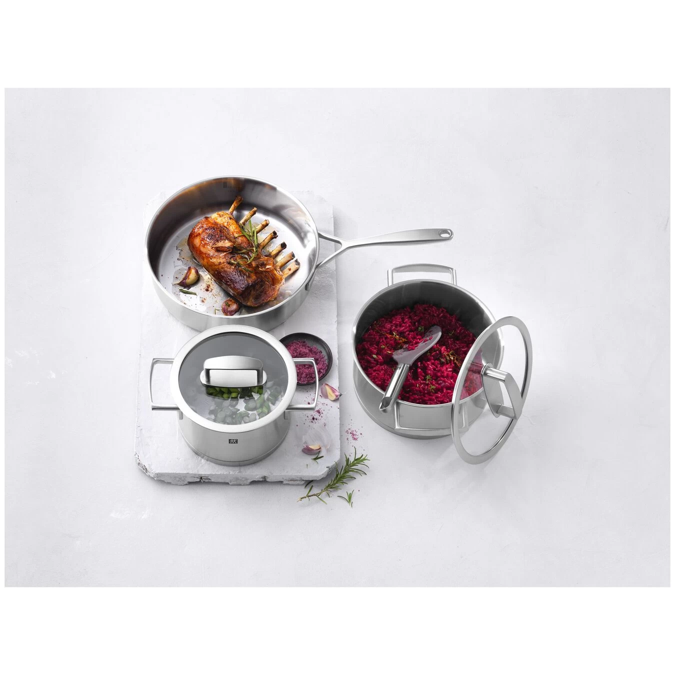 Zwilling Kochtopfset 3-tlg, 18/10 Edelstahl – Bild 2